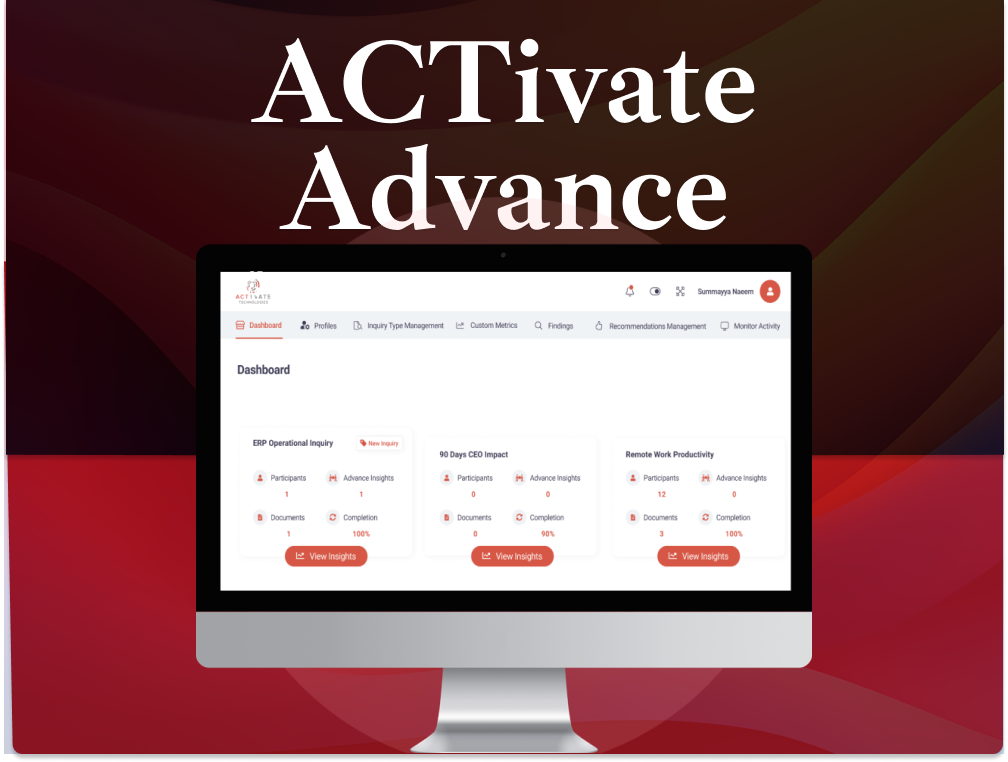 Activate Advance – Management Consulting Platform