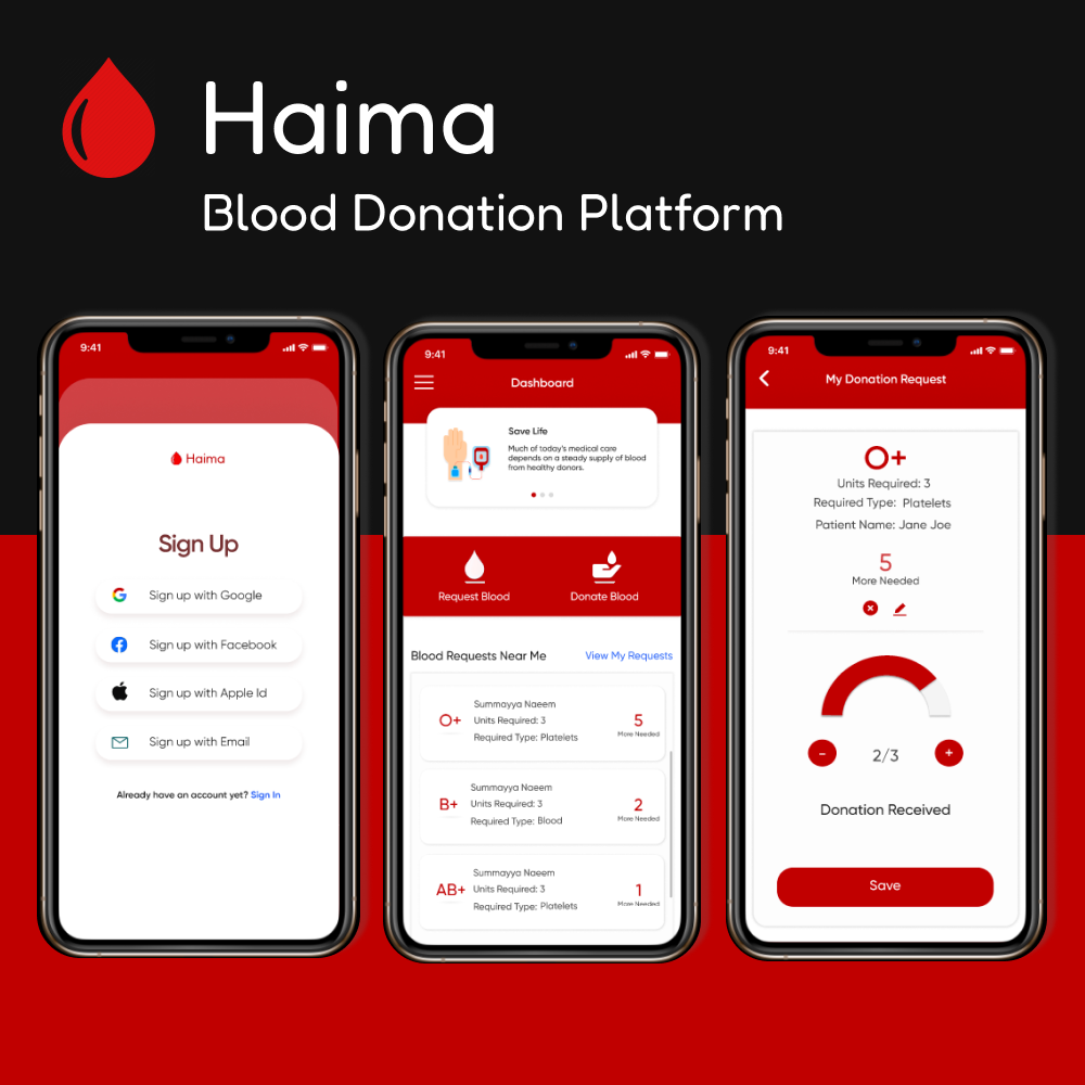 Haima – Blood Donation Platform