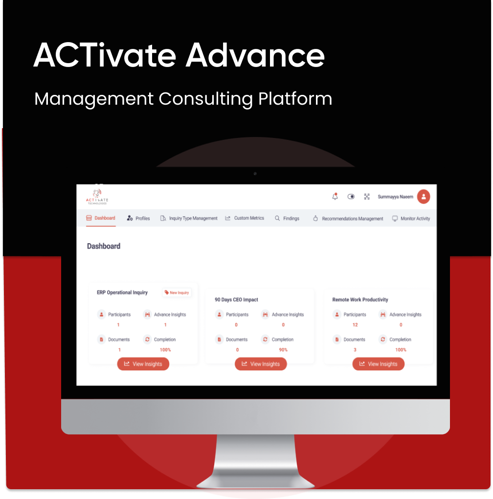 Activate Advance – Management Consulting Platform