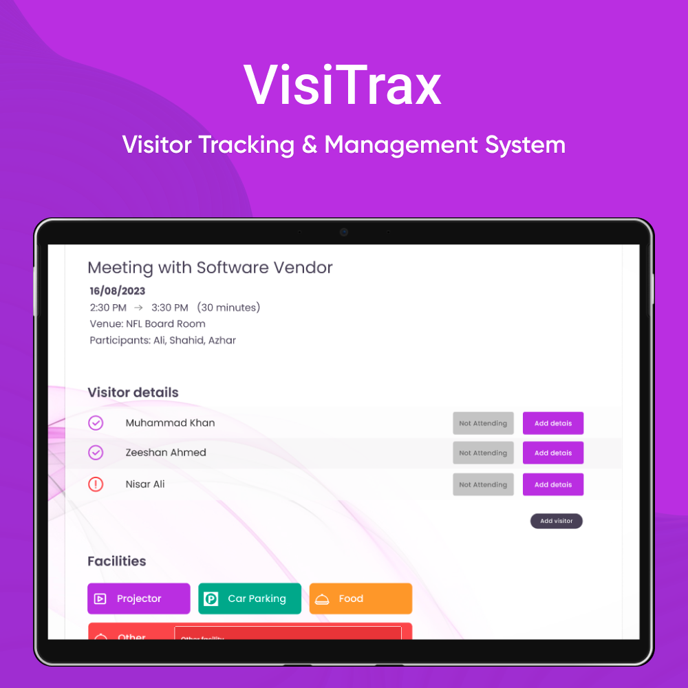 VisiTrax – Visitor Tracking & Management System