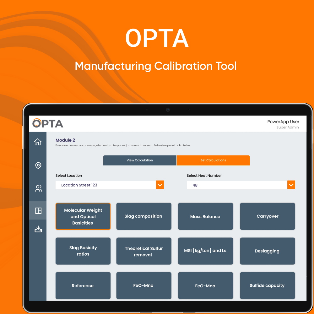 OPTA – Manufacturing Calibration Tool